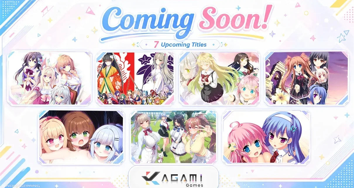Kagami Games to Release 7 Visual Novels Including Sakura Moyu - Featured Image for Announcement News Article