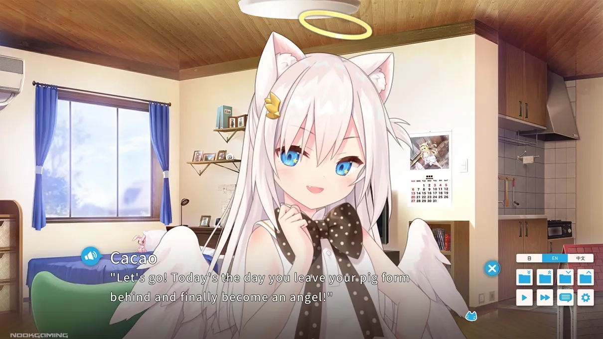Cacao talking about leaving things behind in NEKO-MIMI SWEET HOUSEMATES Vol. 1