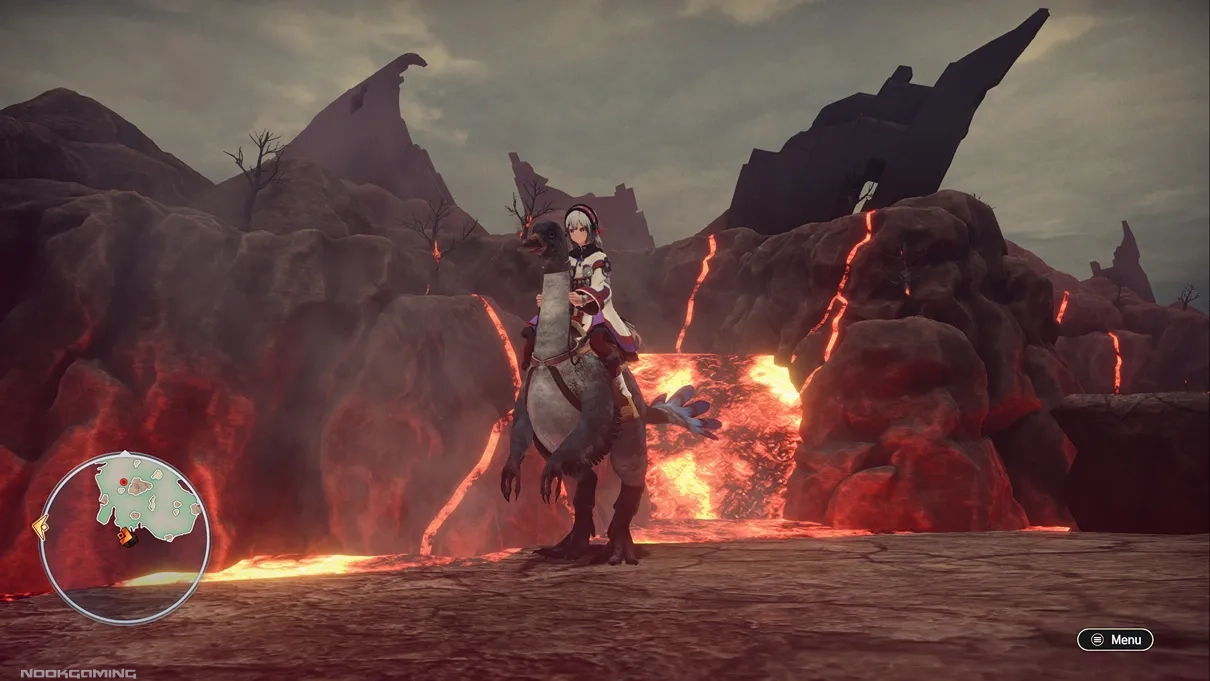 Volcano area in Utawarerumono Past and Present Rediscovered