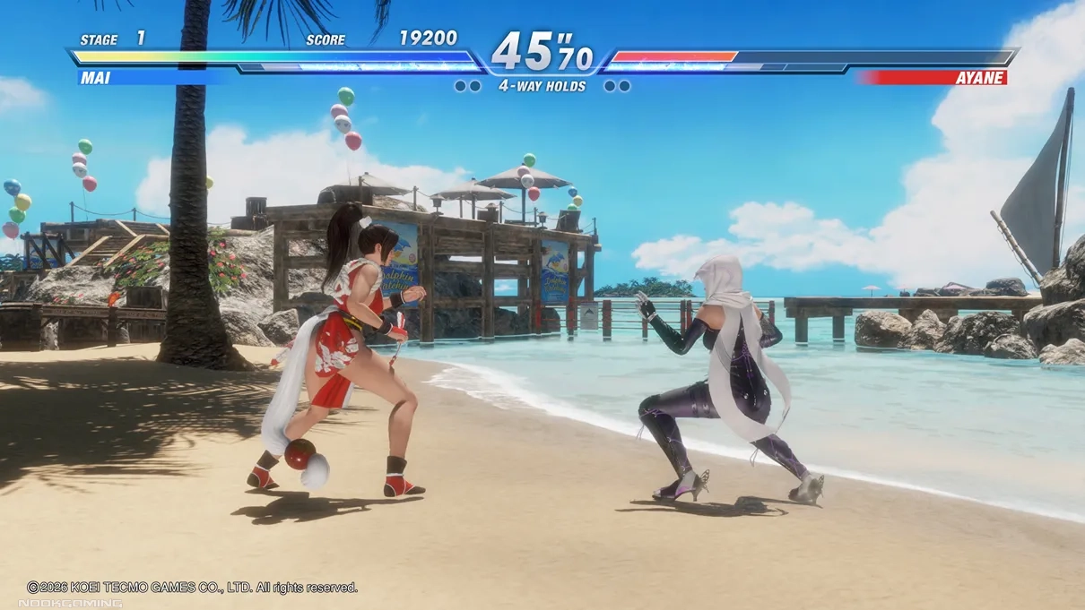 Fight between Mai Shiranui and Ayane