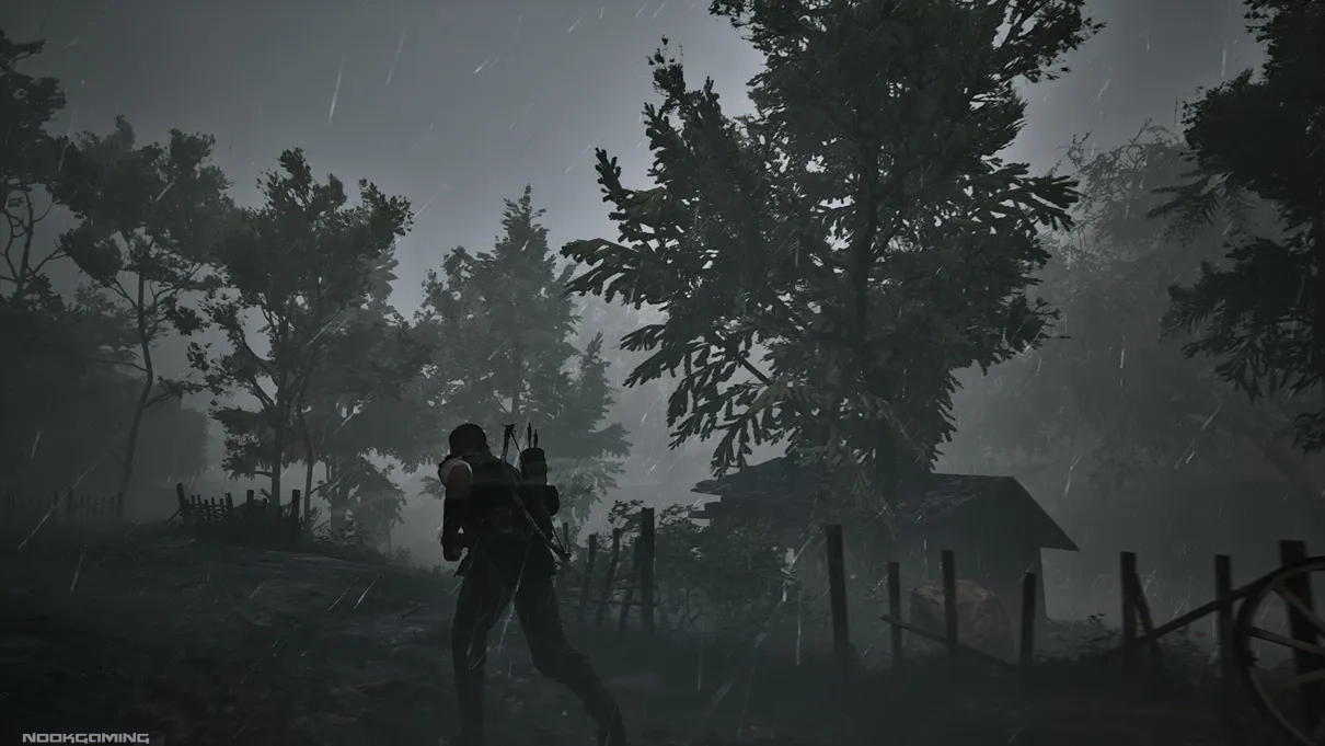 Walking through the rain