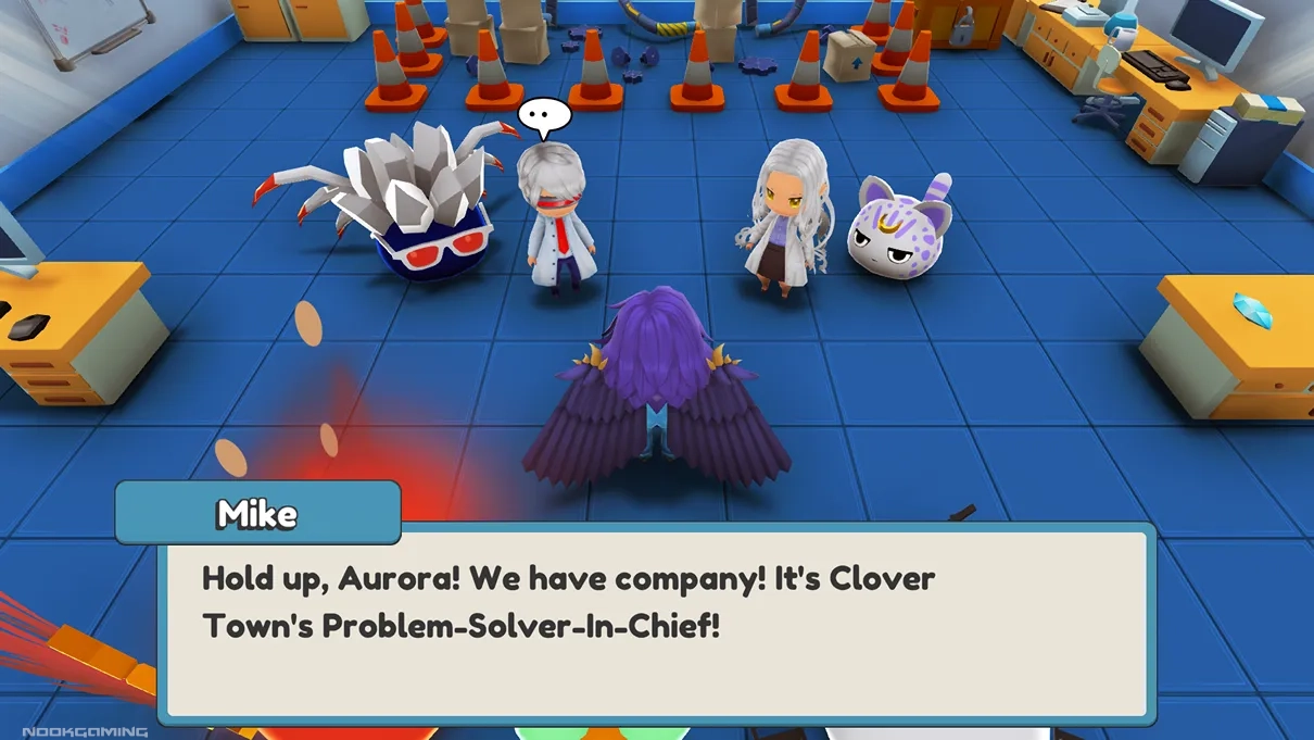 Player character of Ova Magica being called the town's problem solver