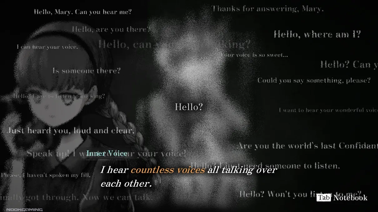 Mary can hear countless voices