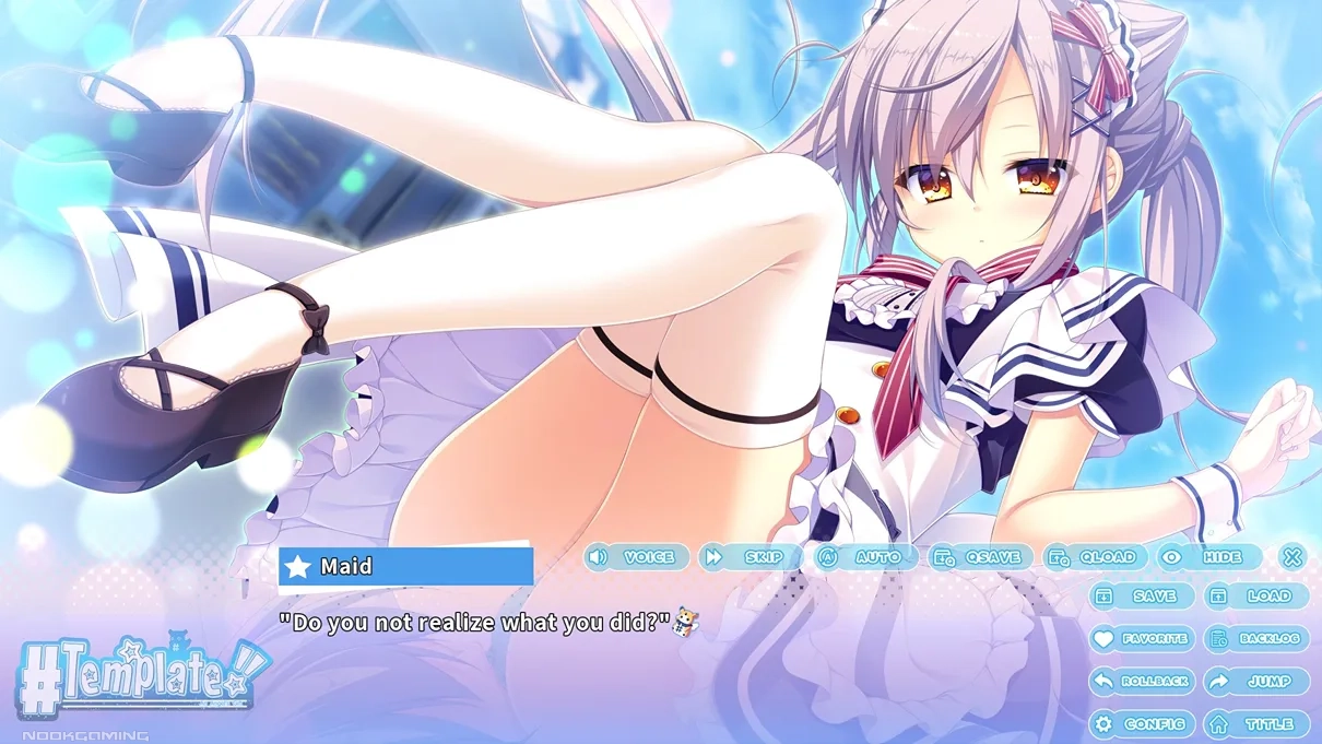 CG of meeting Miyori in her maid dress