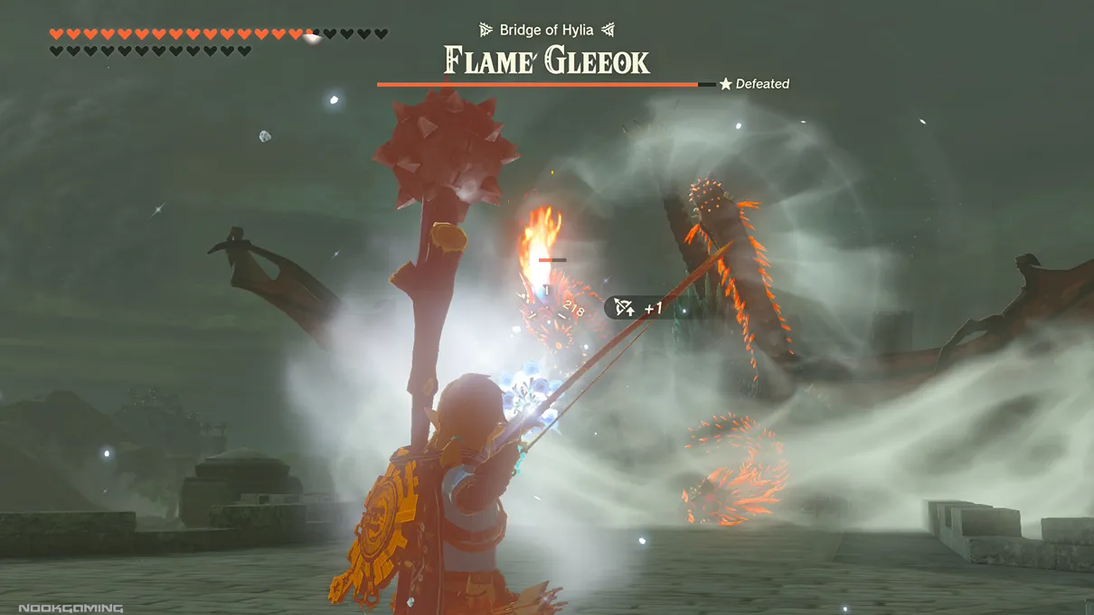Fighting the Flame Gleeok