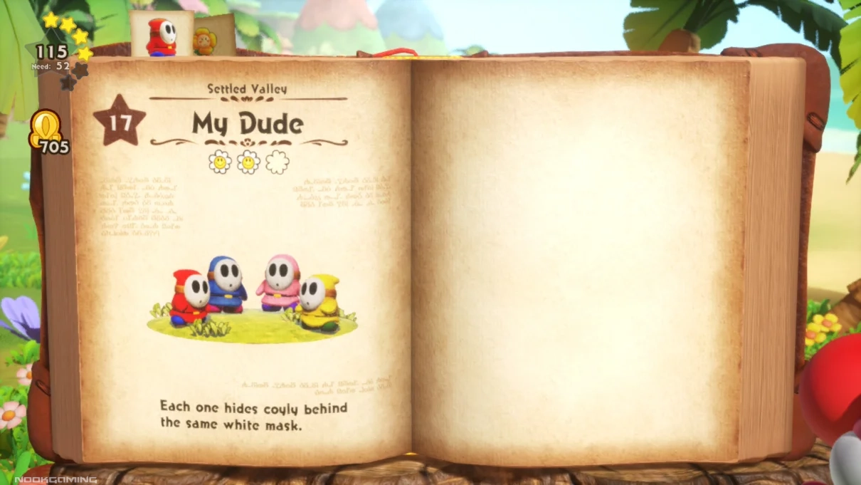 Giving the Shy Guys a new name of My Dude in Yoshi and the Mysterious Book
