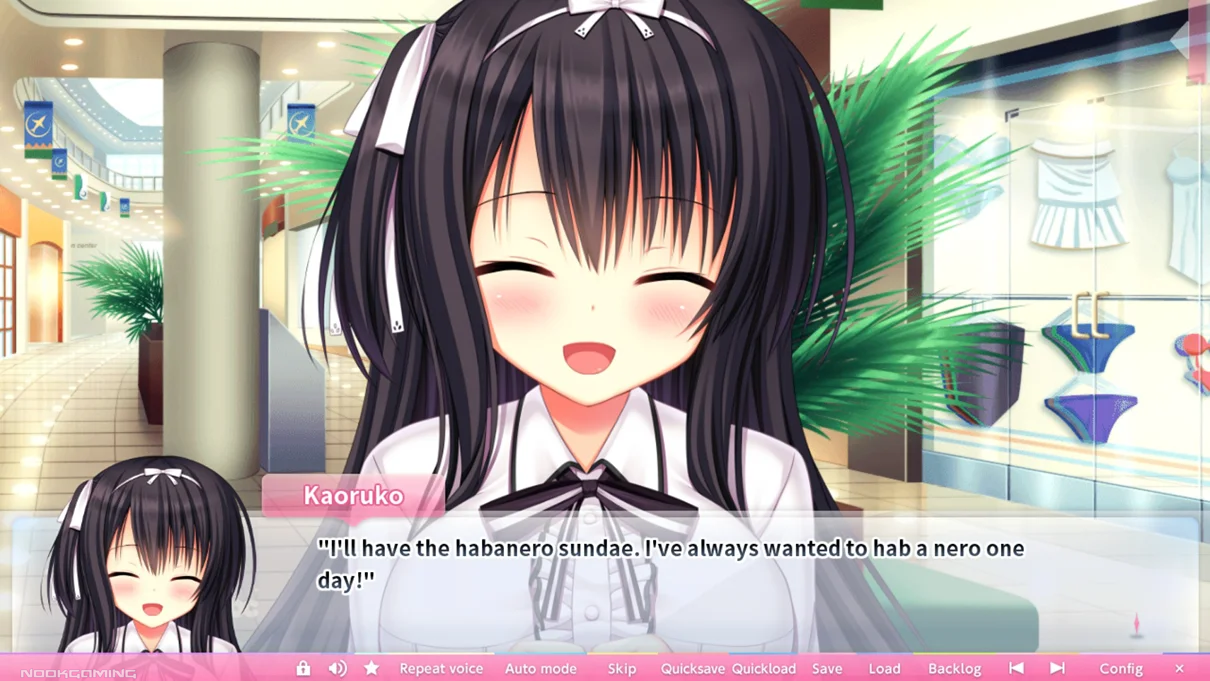 Kaoruko cracking a trademark terrible joke