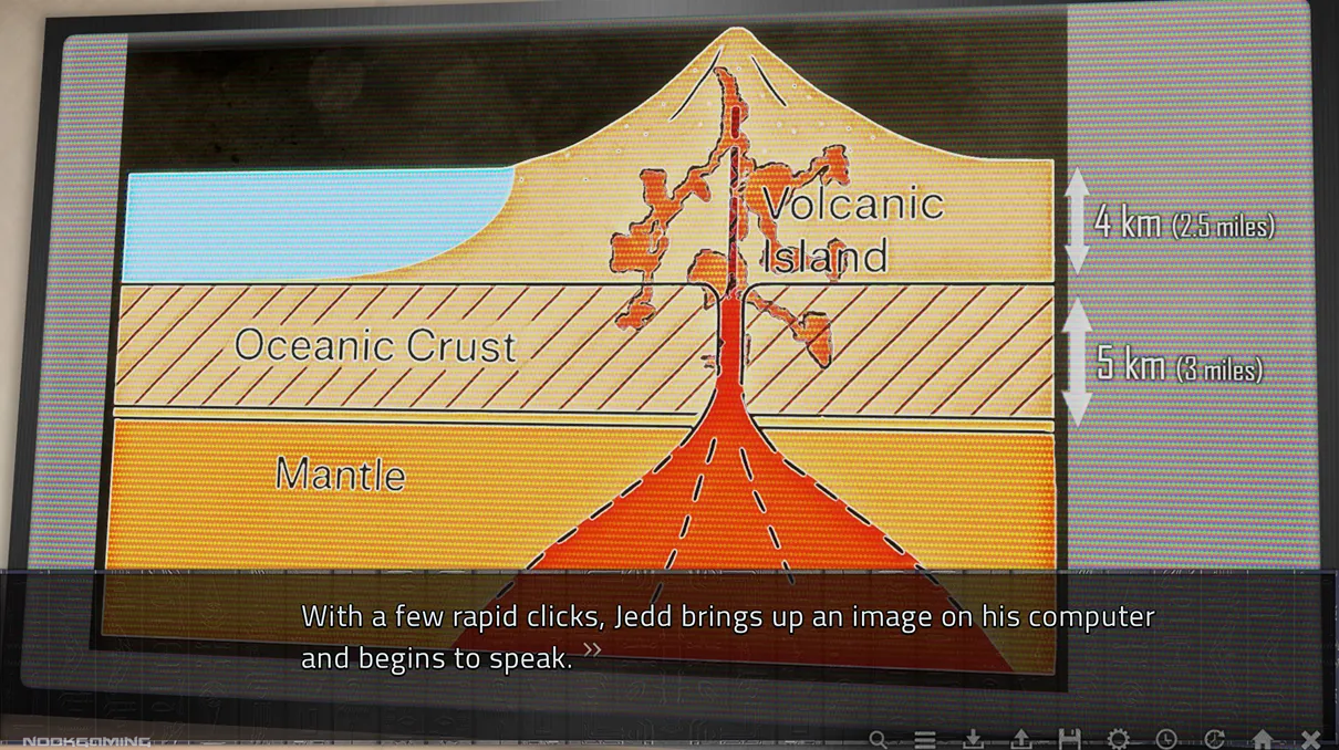 Jedd bringing up an image on his computer in Advent: Dawn