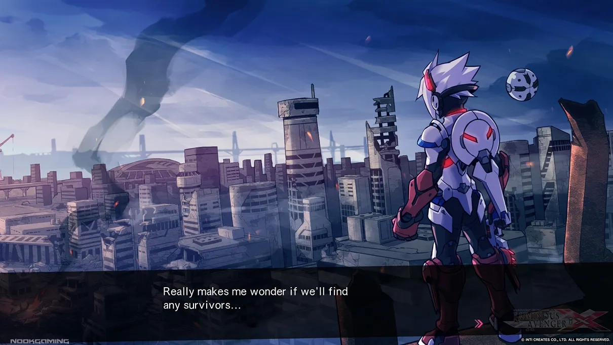 Looking for survivors in Gunvolt Chronicles: Luminous Avenger iX 1+2 Dual Collection