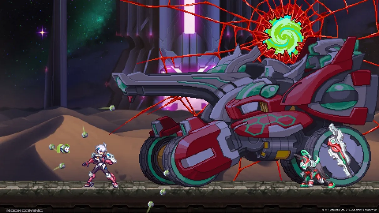 Fighting a boss