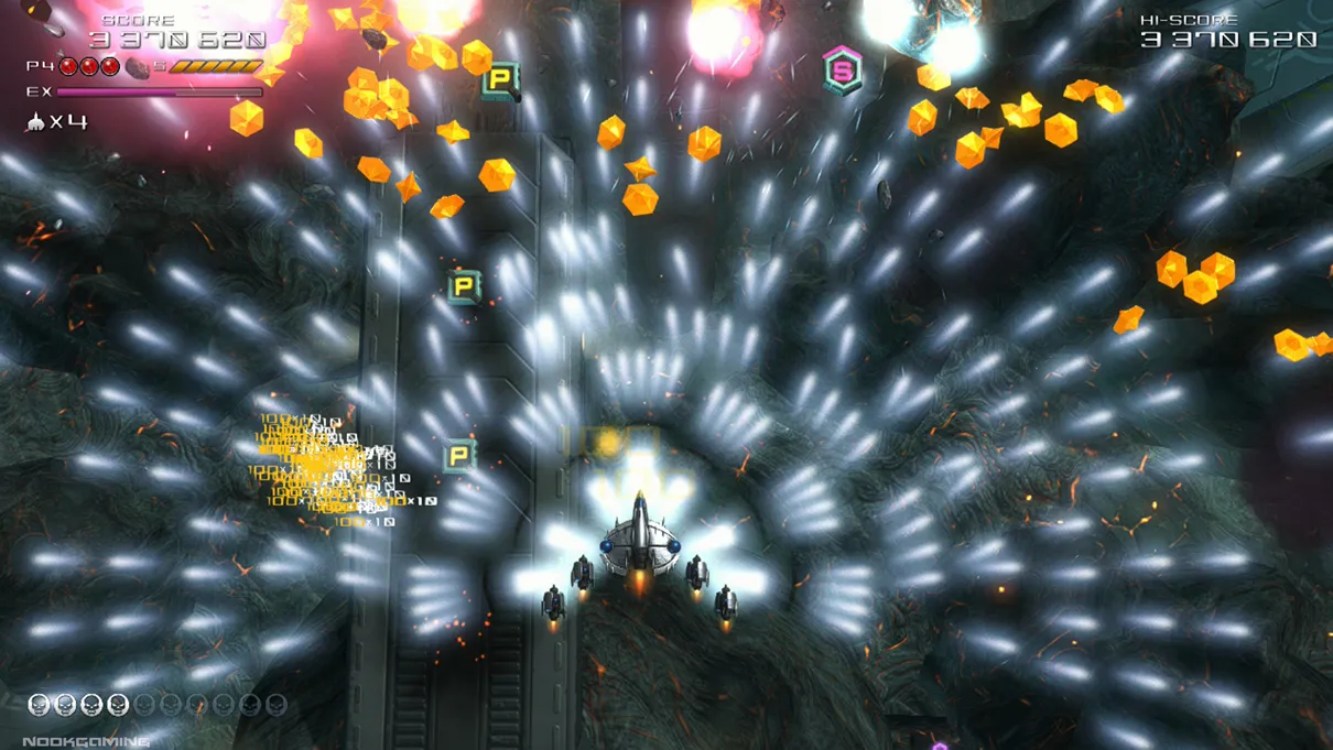 Wide spread of bullets